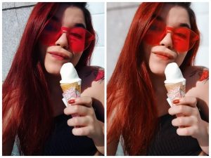 girl icecream red hair