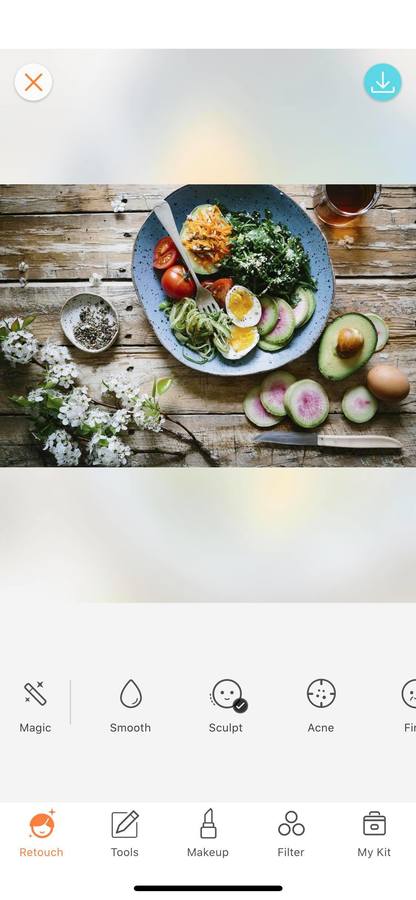 flat lay of plated dish 