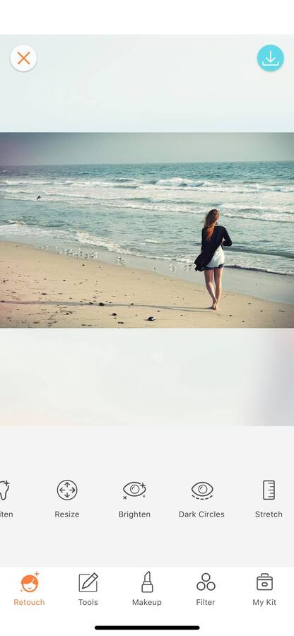 woman walking on the beach