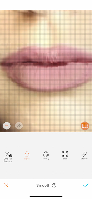 zoomed in photo of pink lips