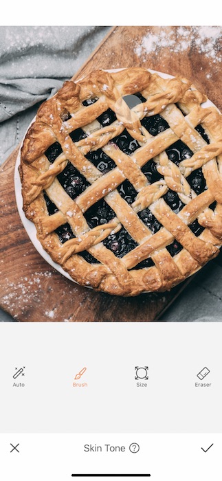 close up of blueberry pie