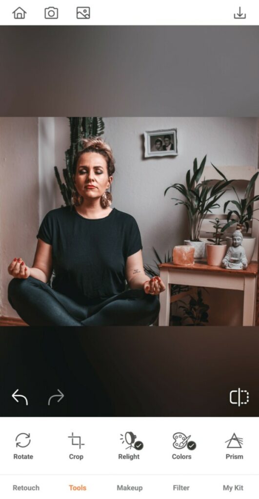 closeup of woman meditating on her summer intentions