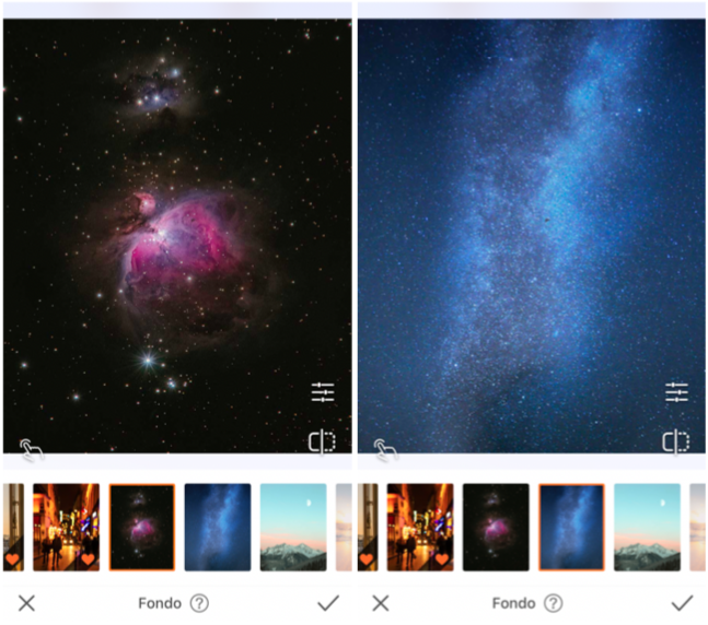 Edita fotos inspiradas en el espacio