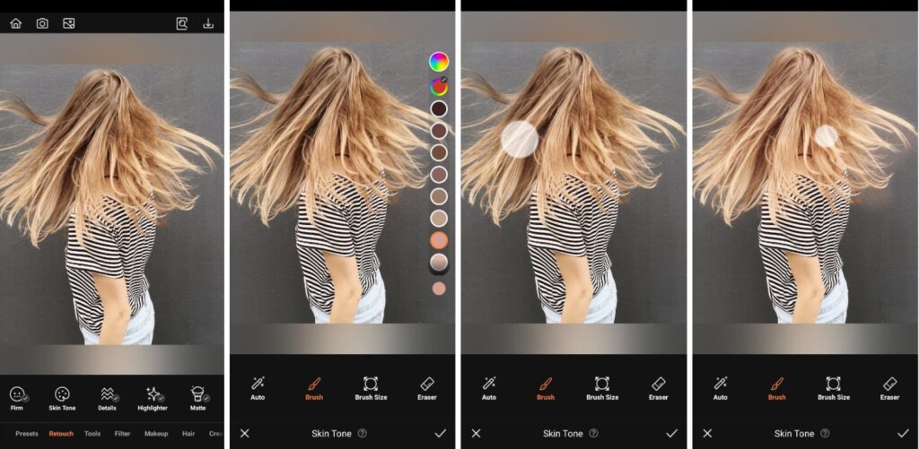 skin tone tool - hair