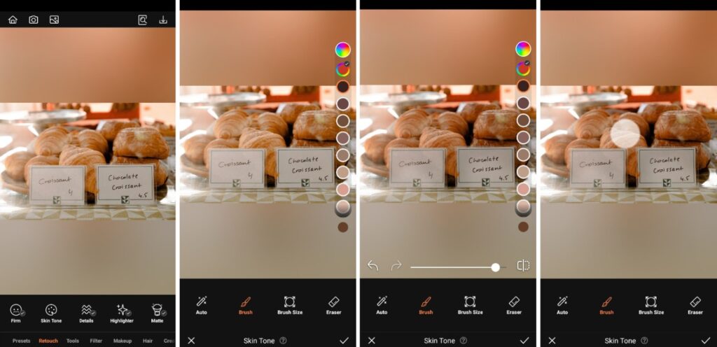 skin tone tool - pastries