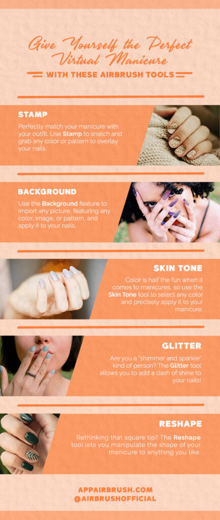 virtual manicure - infographic