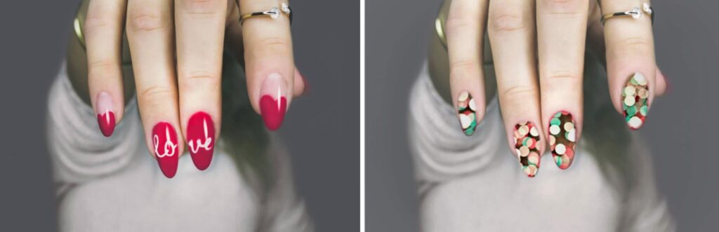 holiday manicure - background