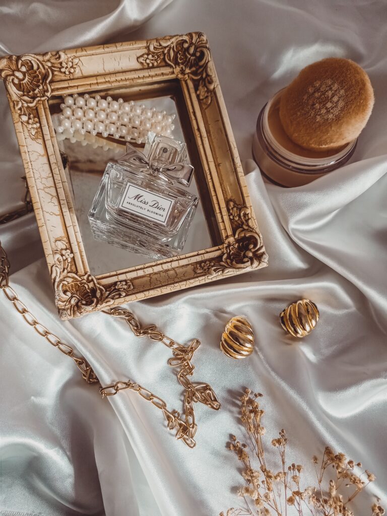 boudoir flat lay